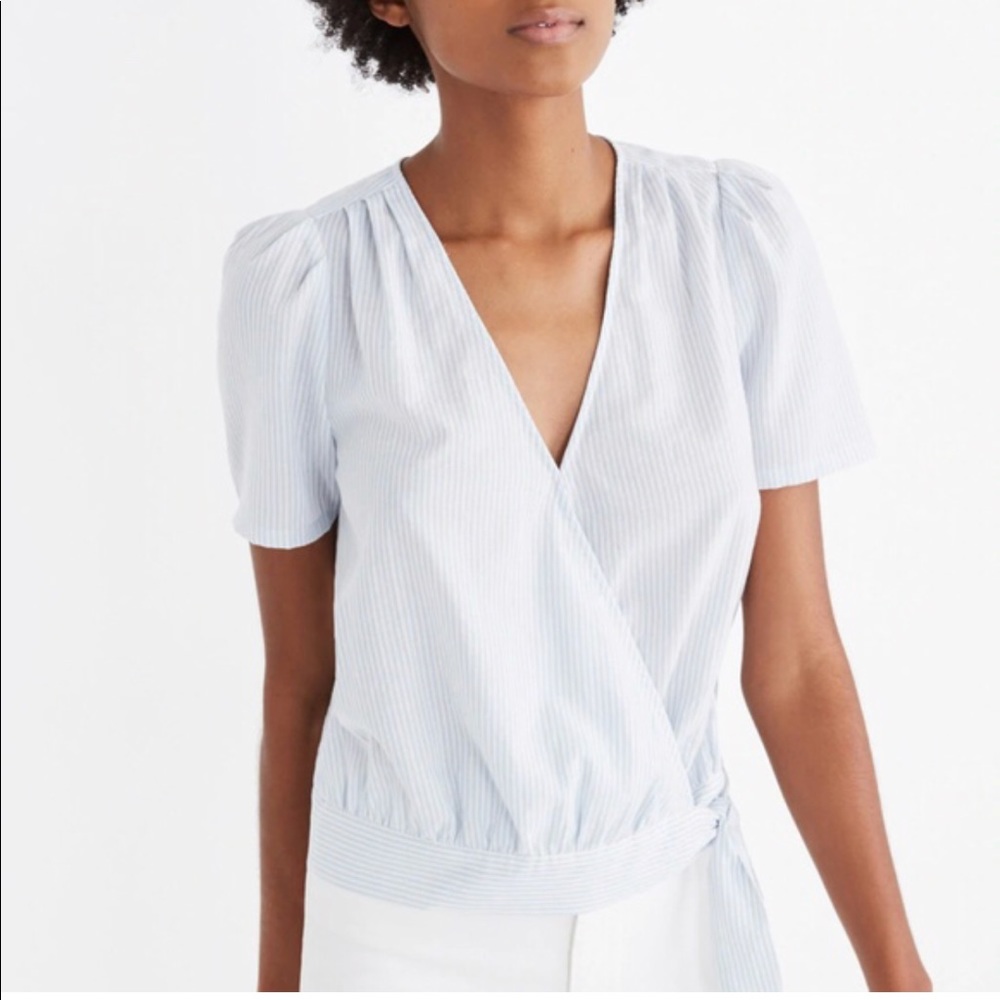 {Madewell} Side Tie Wrap Top - Picture 3 of 8